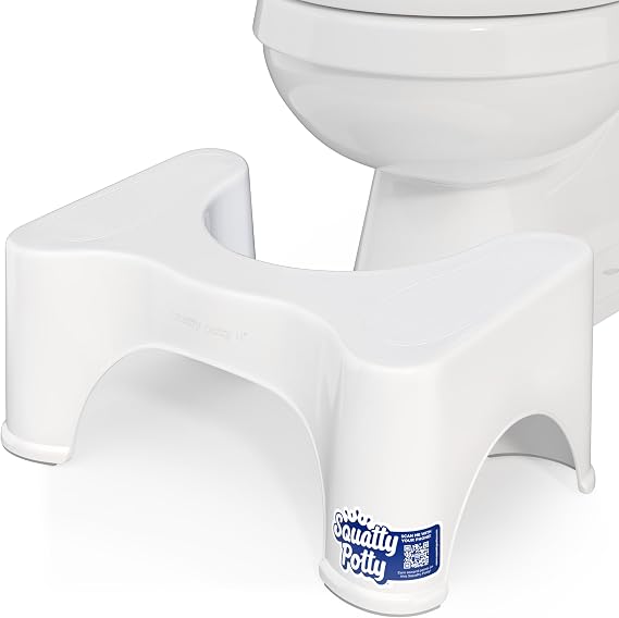 Squatty Potty Original Bathroom Toilet Stool 9 Inches Tall - White