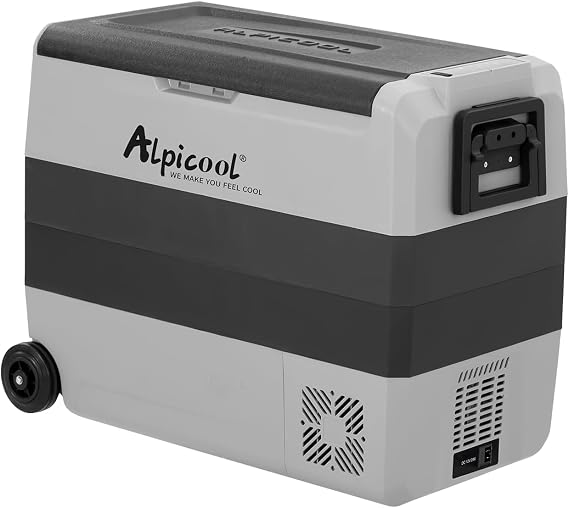 Alpicool T60 Dual Temperature Control 12 Volt Refrigerator 63 Quart Portable Car Fridge Freezer (-4F~68F) for Truck, RV, Boat, Camping and Travel