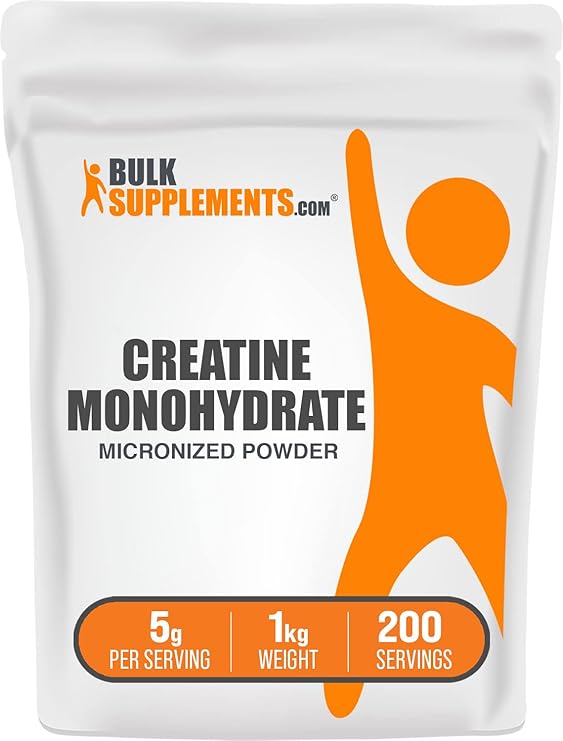 Creatine Monohydrate Powder - Micronized Creatine Powder, Unflavored - Pure & Gluten Free, 5g (5000mg) per Servings, 1kg (2.2 lbs) (Pack of 1)