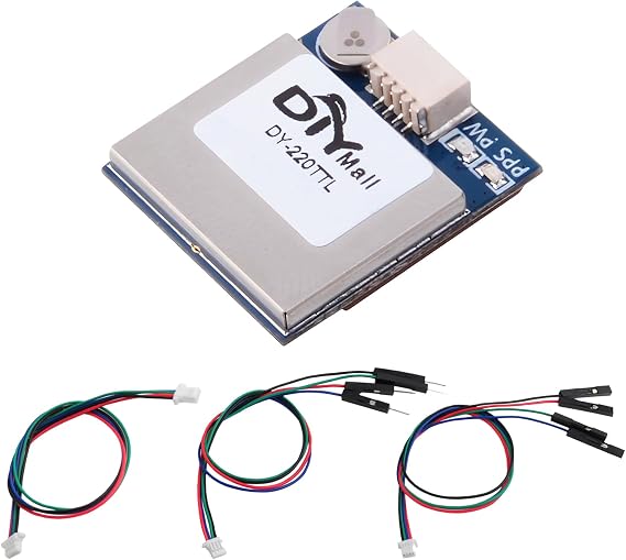 DY-220 GPS Receiver Module Dual GPS Glonass Module Navigation TTL Level 9600bps with Active Antenna Build-in Flash for Arduino FPV Aircraft, Replace BN-220 GPS