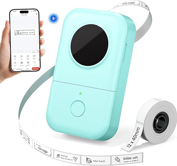 Phomemo Label Maker,D30 Bluetooth Mini Printer Easy to Use for School, Home