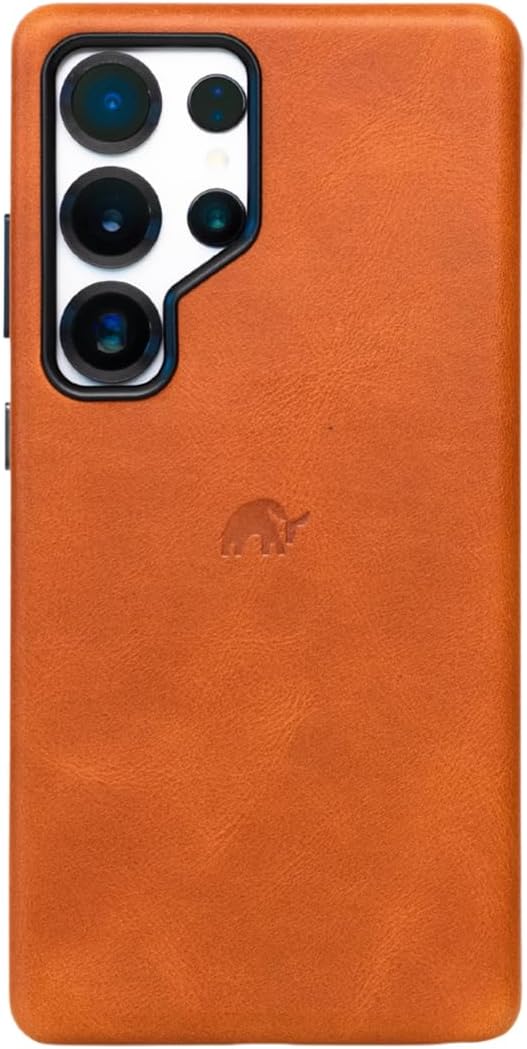 Bullstrap Premium Handcrafted Leather Case for Samsung S25 Ultra | No-Bulk Flawless Fit & MagSafe Compatible | Premium Full-Grain Samsung S25 Ultra Leather Case wBeautiful & Unique Patina | Sienna