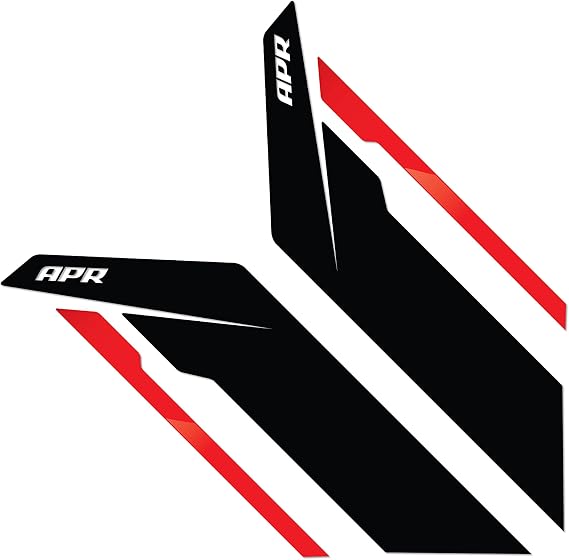 APR PM100332 Sideburns - Black/Red Stripe