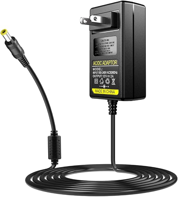 SoulBay 12V Power Cord for Sony Blu-Ray Disc DVD Players Replacement