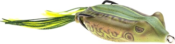 SNAG Proof Phat Frog | Ultra-Realistic Hollow Body Frog | Weedless Design for Heavy Cover | Green Pumpkin, 3-Inch, 5/8 oz