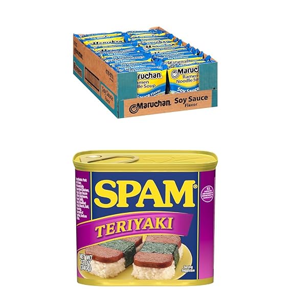 SPAM Teriyaki and Maruchan Ramen Soy Sauce Bundle