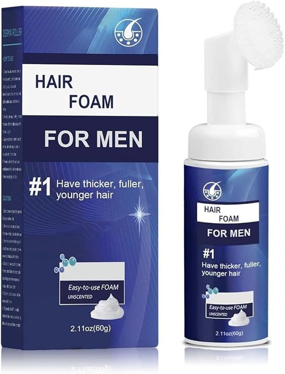 Men's Hair Care Foam, Nourishing Repairing Hair Foam for Thinning, Hairline & Hair Loss, Easy To Use, Activate Scalp Pores Make Hair And Beard Thicker (1pc)