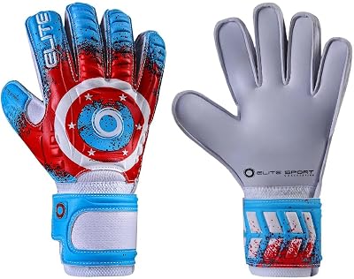 Elite Sport 2020 Stars Youth Goalkeeper Gloves - Red-White-Blue 6