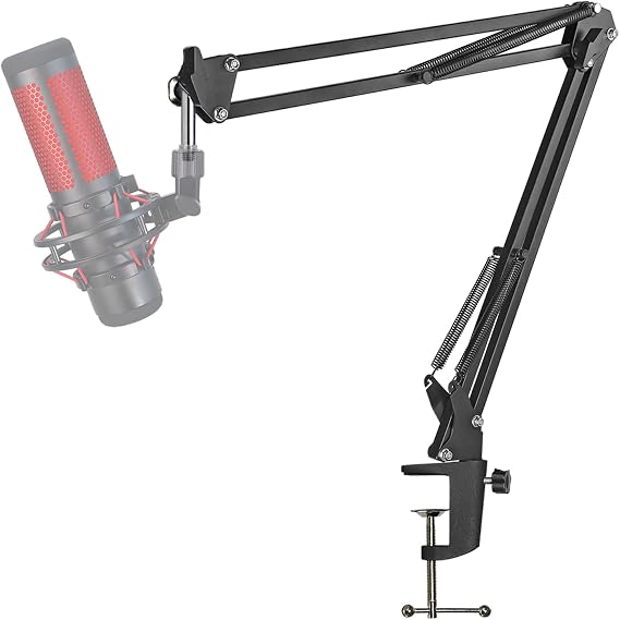 HyperX QuadCast Microphone Arm - YOUSHARES Universal Microphone Arm Compatible with HyperX QuadCast S/2S Blue Yeti Rode PodMic/NT-USB Fifine AM8 Razer Seiren V3 Mini for Streaming Gaming Podcasting