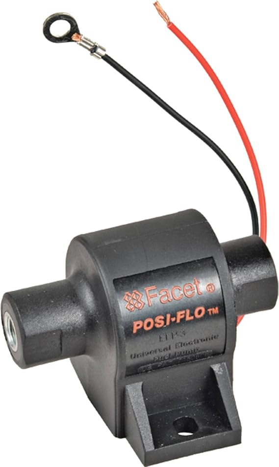 Facet FPF-60304N Solid State Fuel Pump Compatible with/Replacement For Arrowhead 60304N, Atlas Copco 4812269806, Motor Components Fuel Pump 60304, 60304N 12 Volt, 127 Fuel Lift Max, 15 GPH