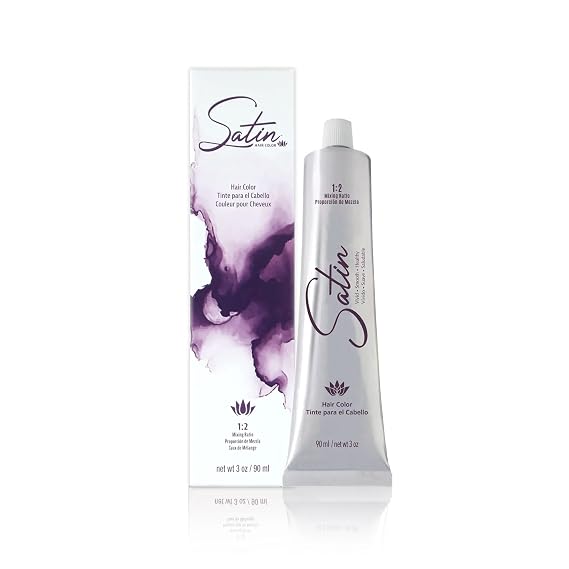 Satin Hair Color Ash Series | Light Ash Brown 5A | Permanent Hair Dye | 3 Oz