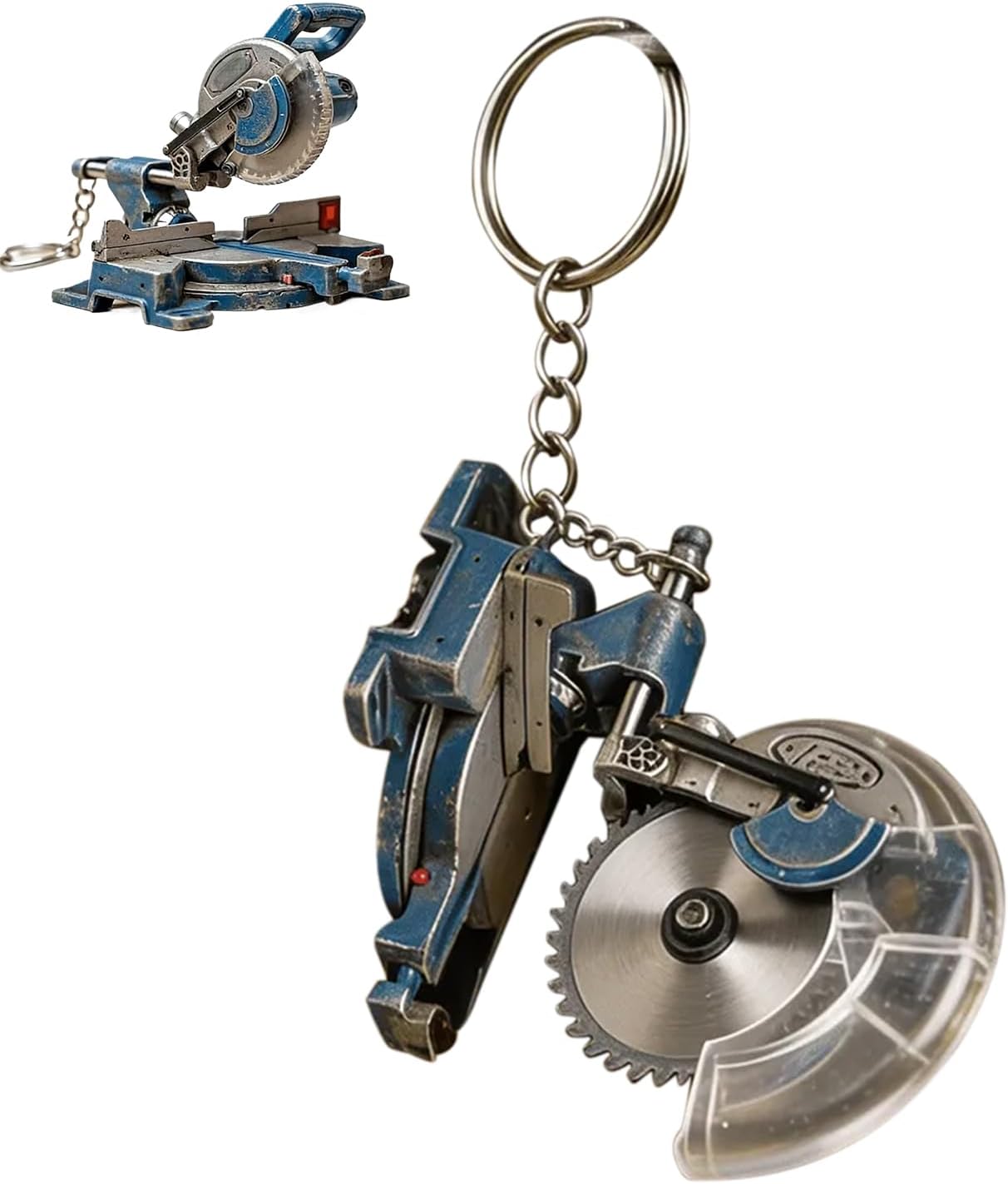 Mini Chain Saw Keychain - 6.5 x 5.2 x 6 cm Compact Collectible Model Accessory | Mini Tool Keychain for Enthusiasts Family Friends Students Adults Men Women Office Home