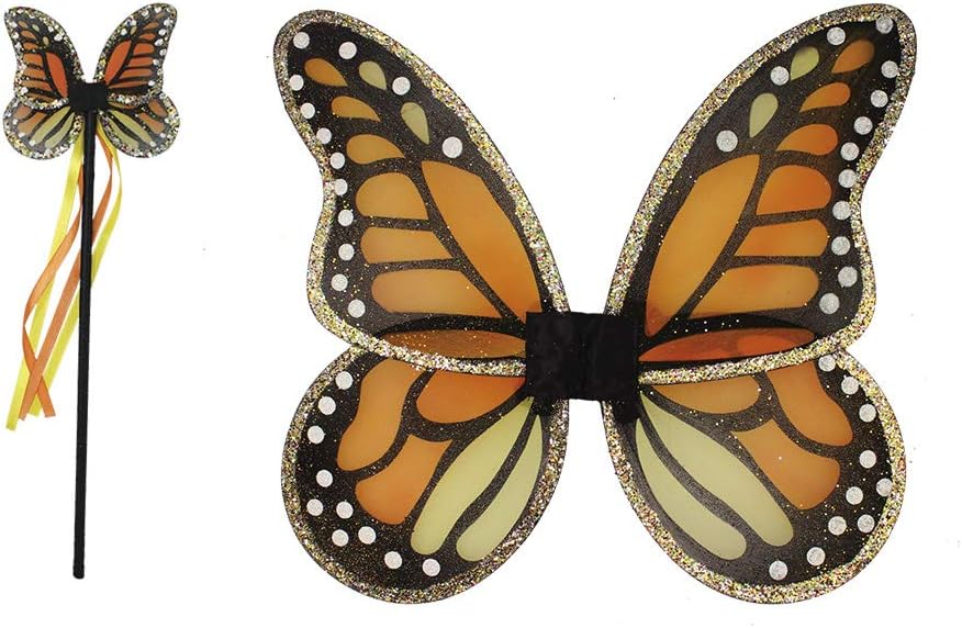 Great Pretenders- Monarch Wings & Wand Hats, Masks & Party Accessories, Multicolor 16750