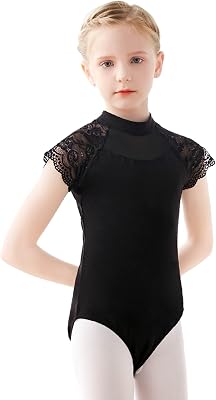High Neck Ballet Leotards Lace Dance Costume for Toddler, LittleBig Girls, LittleBig Kids