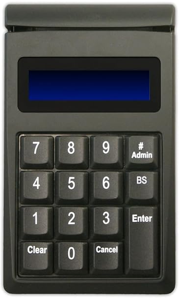 ID Technologies IDKE-534833BL SecureKey M130 USB-Keyboard, XML, 15 Key, 3 Track, Black