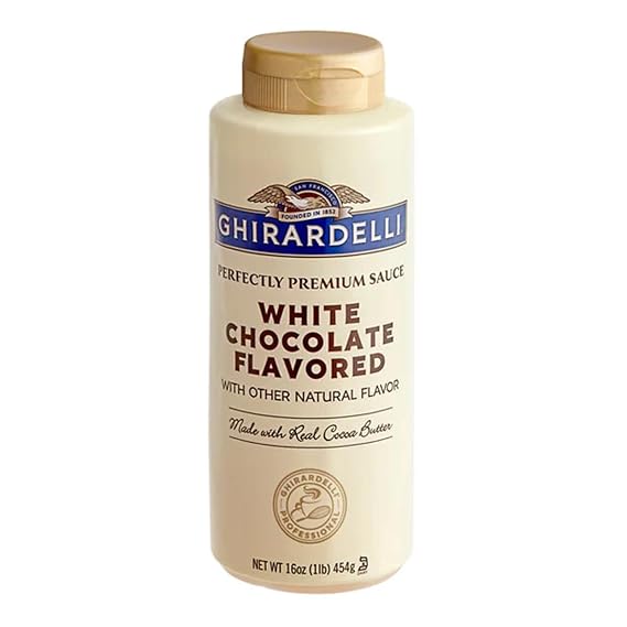 12 fl. oz. (16 oz.) White Chocolate Flavoring Sauce WS-40861284-NF