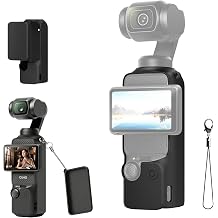 Silicone Case Compatible with DJI Osmo Pocket 4,Shockproof Anti-Scratch Anti-Squeeze Non-Slip Silicone Dust Protection Cover，Black