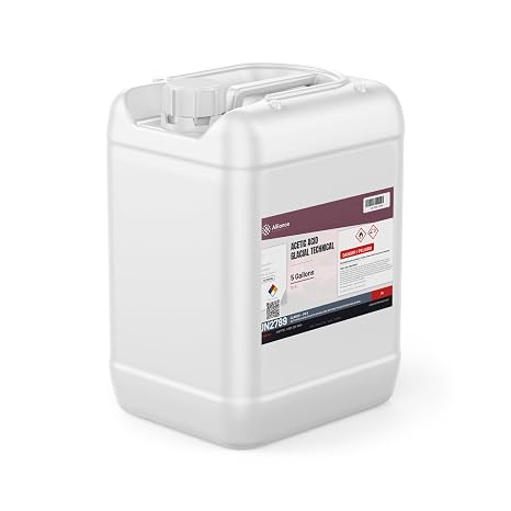 Alliance Chemical Acetic Acid Glacial 100% Technical - 5 Gallon Pail: High Purity Industrial Solvent for Technical Applications