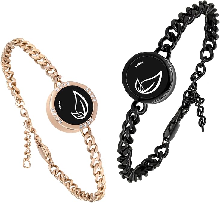 Long Distance Touch Bracelets, Couples Bracelets, Remote Smart Matching Couples Bracelet for Long Distance Relationships, Suitable for Girlfriend, Boyfriend, Xmas Gifts