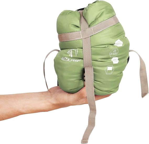 REDCAMP Lightweight Sleeping Bag for Adults, Ultralight Sleeping Bag for Summer 1-2 Season Warm Weather Backpacking