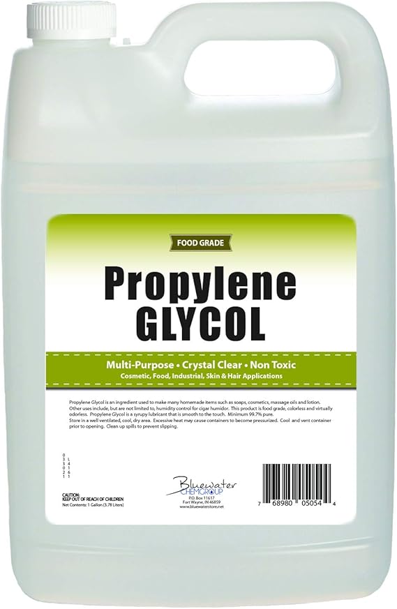 Propylene Glycol - 1 Gallon - USP Certified Food Grade - Highest Purity, Humectant, Fog Machine, Humidor & Antifreeze Solution, Contains Zero Alcohol