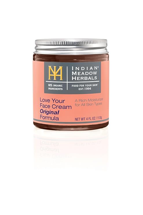 Indian Meadow Herbals, Cream Love Your Face, 4 Ounce