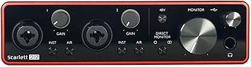 Focusrite SCARLETT 2I2 3rd Gen 192KHz USB Audio Interface w/ Pro Tools First