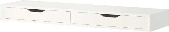 IKEA EKBY Alex Shelf with Drawers, 119x29 cm, White