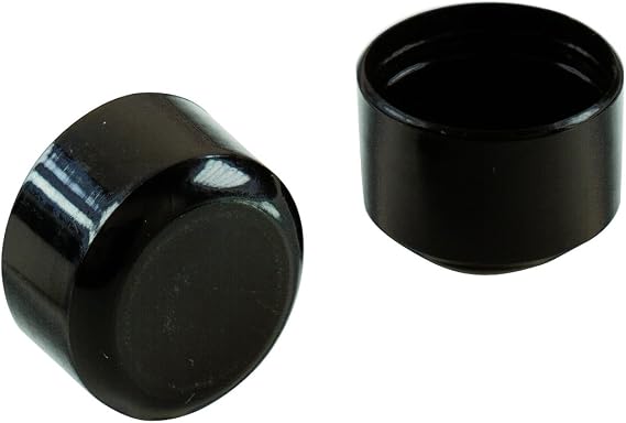 Shepherd Hardware 9115 Leg Tips 1-Inch Plastic Leg Chair Caps, 4-Pack, Black