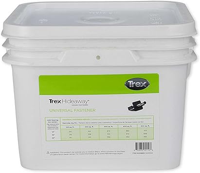 Trex Hideaway Universal Hidden Deck Fastener Clip 500 SQFT Bucket
