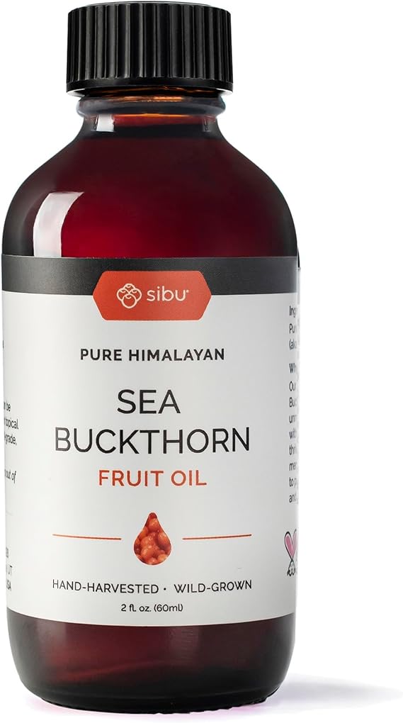 sibu Premium Himalayan Omega 7 Sea Buckthorn Fruit Oil, 2 oz