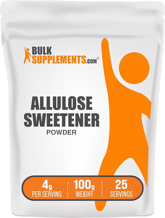 Allulose Powder - Allulose Sweetener, Sugar Substitutes for Baking, Sugar Alternative - Pure & Gluten Free, 4g per Servings, 100g (3.5 oz) (Pack of 1)