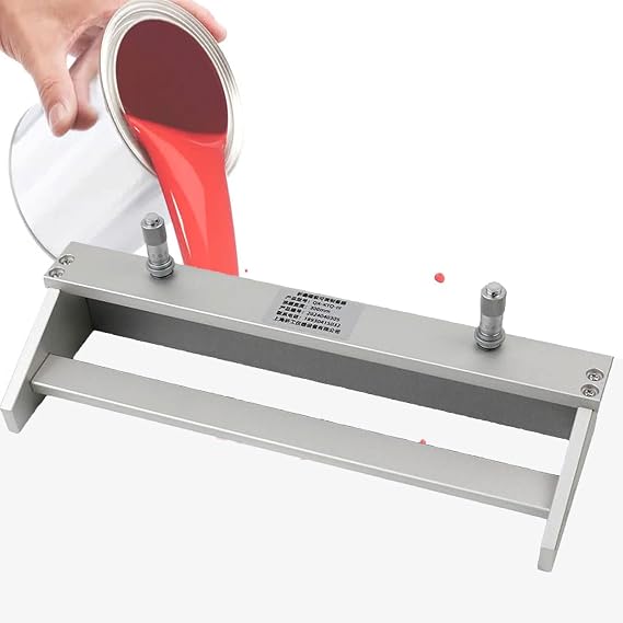 Adjustable Film Coating Applicator, 0-3500μm Thickness Adjustable, with Stainless Steel Scraper, High Precision Wet Film Preparation Device, Lab Doctor Blade Coating Machine (300mm)