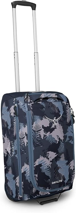 Osprey Daylite Carry-On 40L Wheeled Travel Duffel Bag, Palm Foliage Print