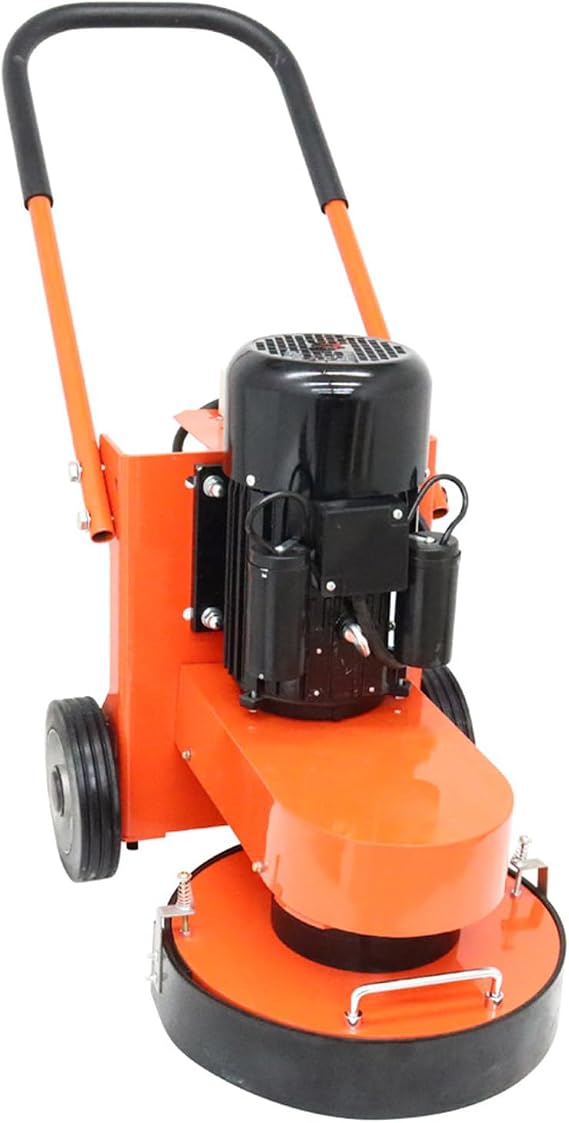 Electric Concrete Grinder Walk-Behind Polishing Machine for Epoxy Terrazzo Marble Ground 220V 4KW