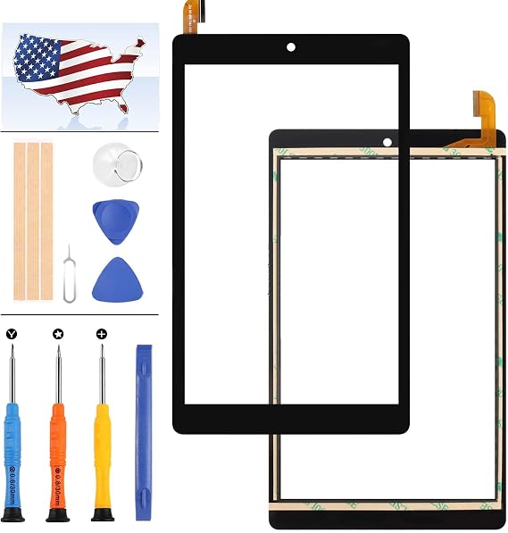 for ONN surf 8" Tablet Gen 2 100011885 2APUQW829 Touch Screen Full Digitizer Sensor Glass Panel Lens Replacement Par Kits with Repair Tools