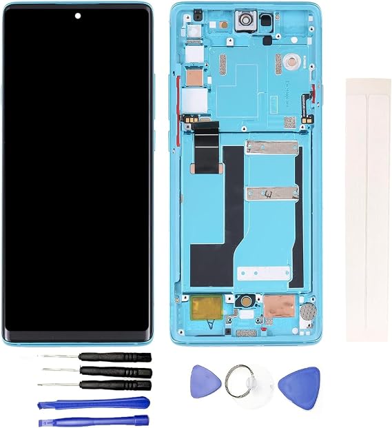 JayTong LCD Replacement for TCL 20 Pro 5G T810H T810S LCD Display Touch Screen Assembly (with Blue Frame)