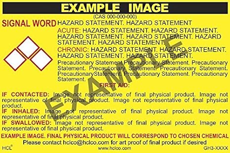 Dichloromethane GHS Label - 2" x 3" (Pack of 25)