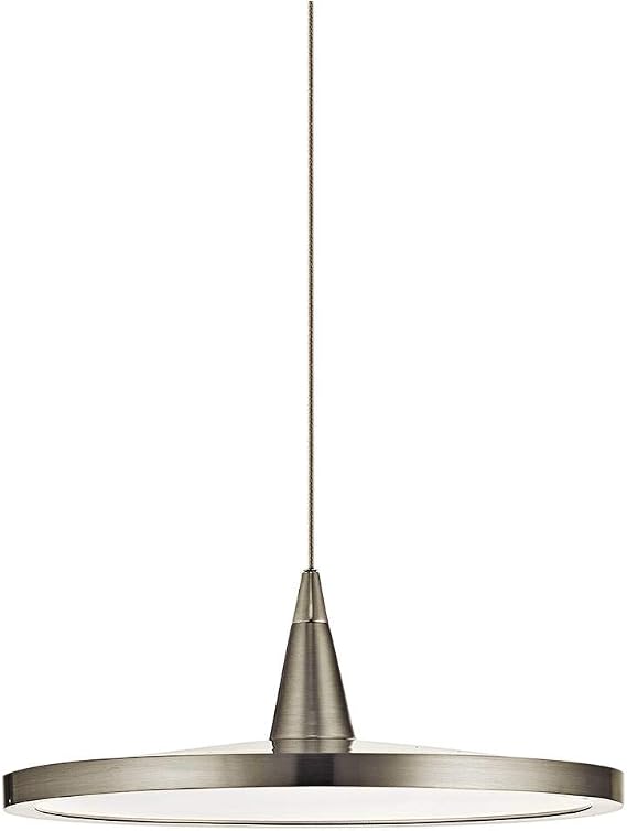 Elan 83963 Jeno Pendant Lighting, 1 Light LED 16.8 W, Brushed Nickel