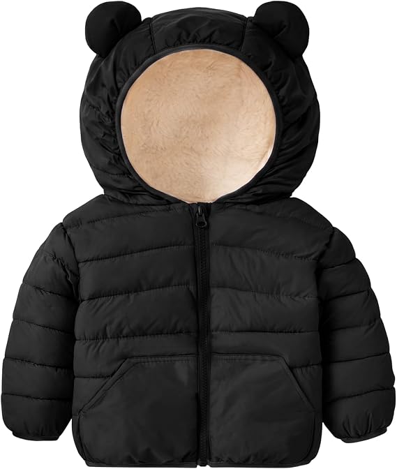 Vogseek Toddler Baby Winter Coat Jacket Bear Ears Hood Outerwear 6M-3T