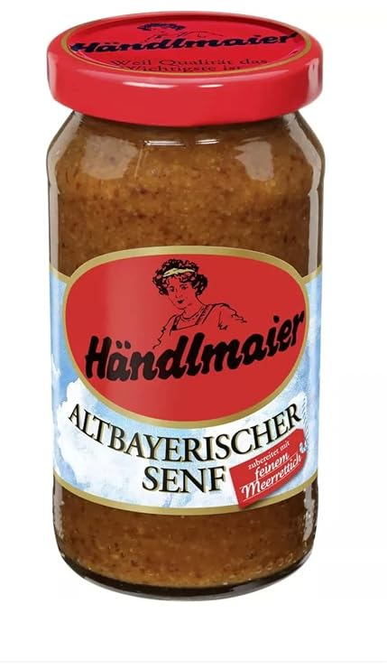 German Bavarian Sweet Mustard With Horseradish & Juniper Berries - Altbayerischer Senf - 200 ml - Handlmaier - Germany