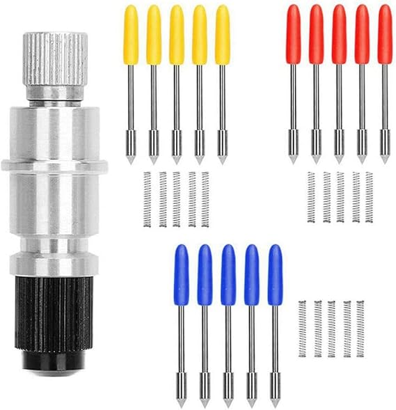 30 Pcs 30/45/60 Degree Blades Vinyl Cutter Plotter Cutting Blades for CB09 CB09U Graphtec with Blade Holder Base