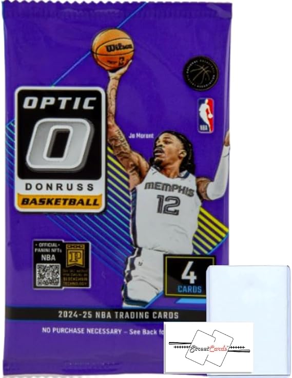 2024-25 Donruss Optic Basketball Retail Pack(s)/Box Trading Cards + Toploader(s) + StreetCards Magnet! Look for DOWNTOWNS! (Pack + Toploader, 1.0, Pack)