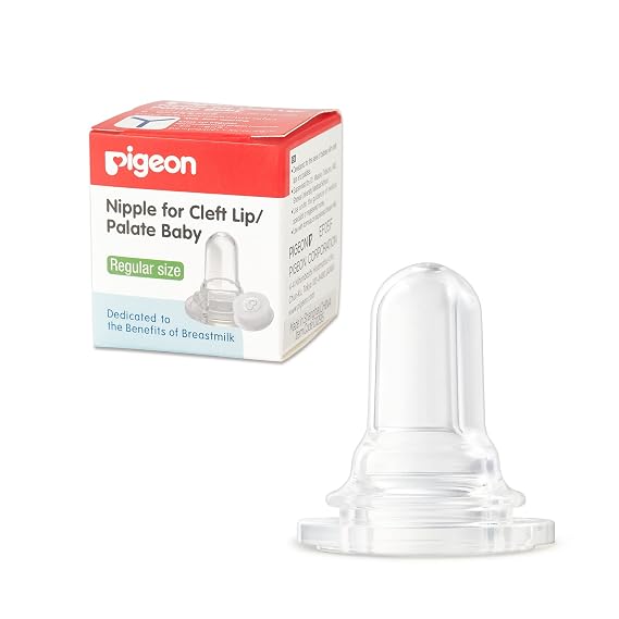 Pigeon Bottle Nipple for Cleft Lip/Palate Baby, Regular Size, 1 Count