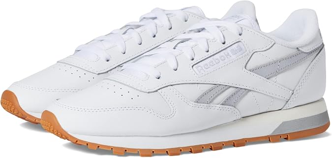Reebok Women's Classic Leather Sneaker, White/Cold Grey/Chalk, 10