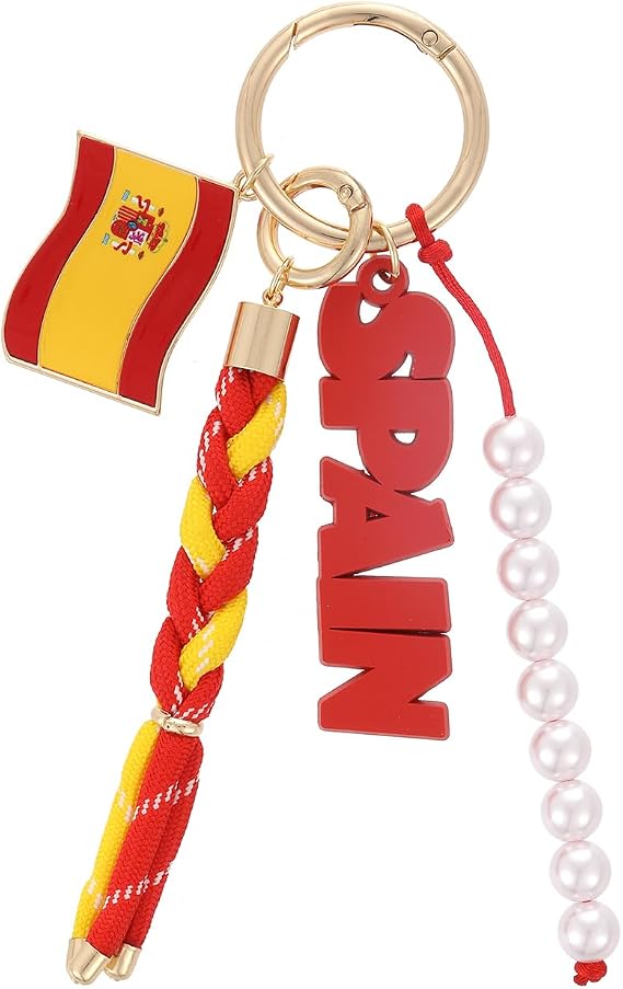 World Cup Flag Keychains Bag Charm | Flag Charms for Car Key Purse | Patriotic Outfits Team Spirit Accessories