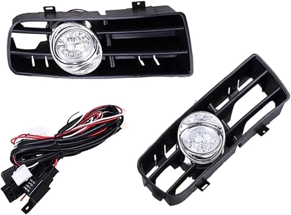 Fog Lights Compatible For Volkswagen Golf 4 MK4 1999-2004 Fog Light LED White Light Front Driving Lamp With Wiring Harness