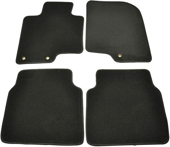 Floor Mats Compatible With 2010-2012 Hyundai Sonata, Nylon BlackFront Rear Carpet by IKON MOTORSPORTS, 2011
