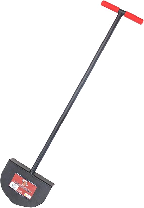 BULLY TOOLS 12-Gauge Manual Lawn Edger, 61.5" Steel T-Style Grip | Heavy Duty Steel Round Edger for Lawn Bordering, Sod Cutting, Trenching and Landscaping, 100% Made in USA