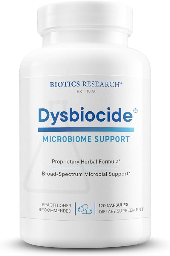 BIOTICS RESEARCH Dysbiocide Synergistic Botanical Blend Gut Health 120 Caps